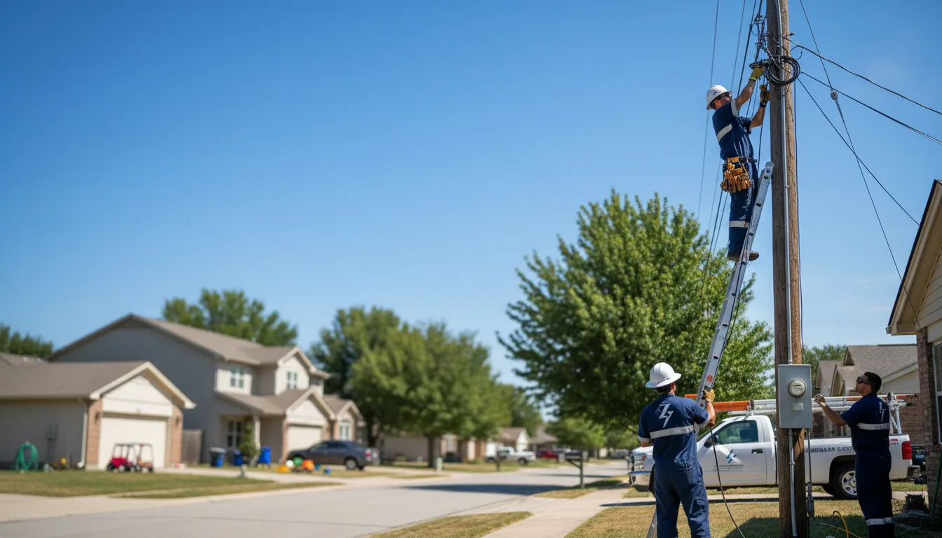 Residential electrician providing installation services in Fountain Inn, SC